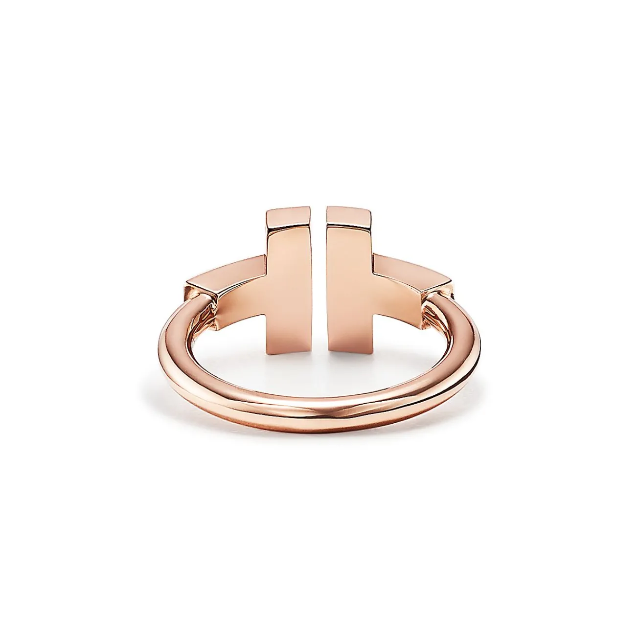 Tiffany & Co. Tiffany T Wire Ring in Rose Gold with Mother-of-pearl | ^ Rings|Rose Gold Jewelry