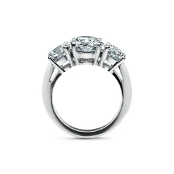 Tiffany & Co. Tiffany Three Stone engagement ring in platinum: an expression of eternal love. | ^ Engagement Rings