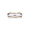 Tiffany & Co. Tiffany Together Milgrain Band Ring in Platinum and Rose Gold, 6 mm Wide | ^ Rings|Rose Gold Jewelry