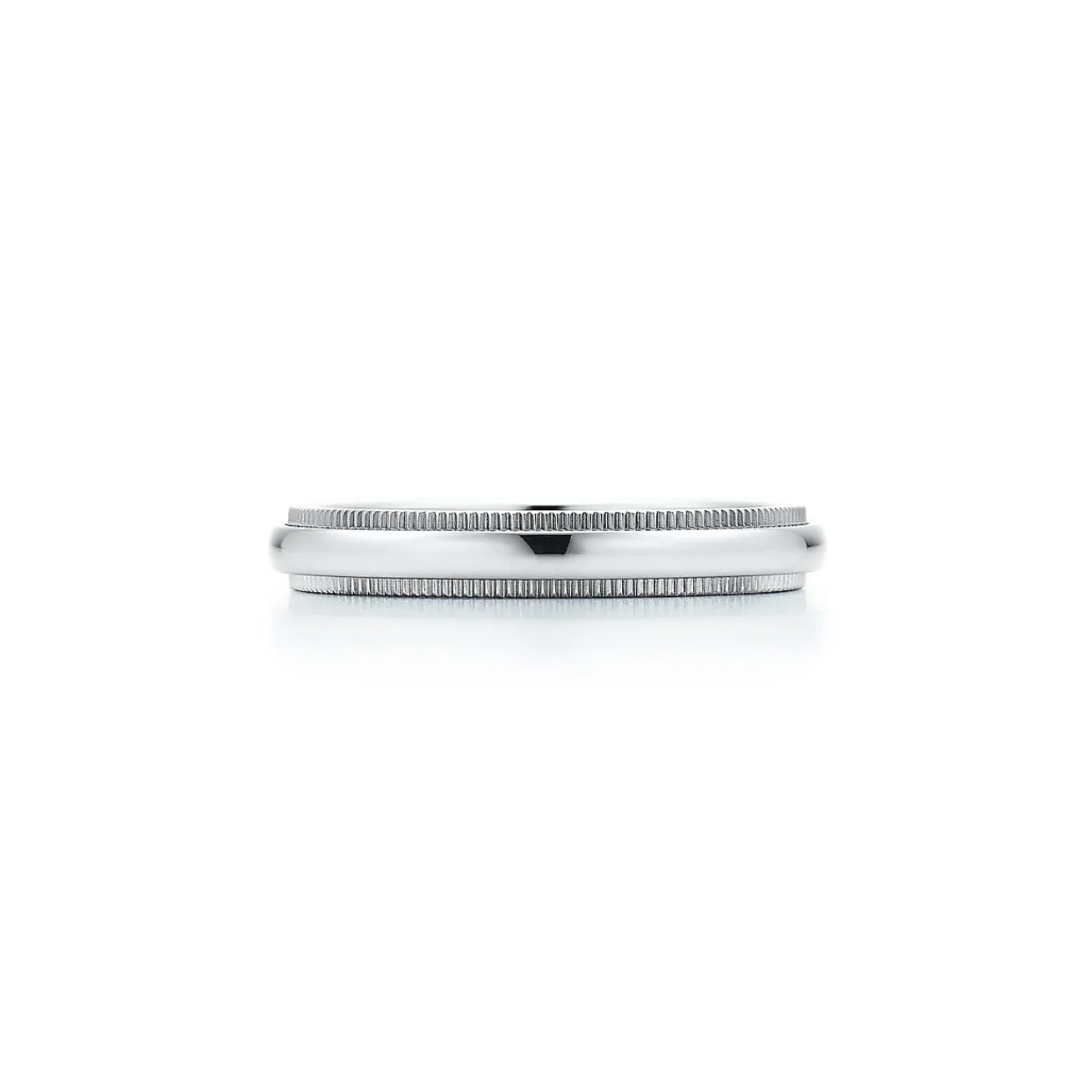 Tiffany & Co. Tiffany Together Milgrain Band Ring in Platinum, 3 mm Wide | ^Women Rings|Platinum Jewelry