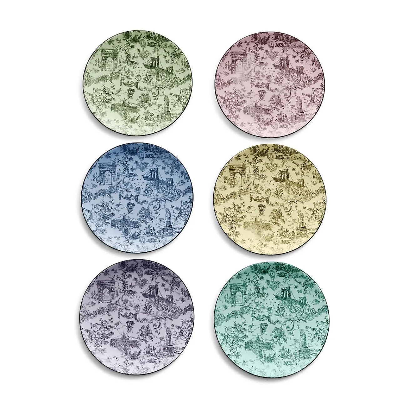 Tiffany & Co. Tiffany Toile Dessert Plate in Tiffany Blue® Bone China | ^ The Couple|Tiffany Blue® Gifts