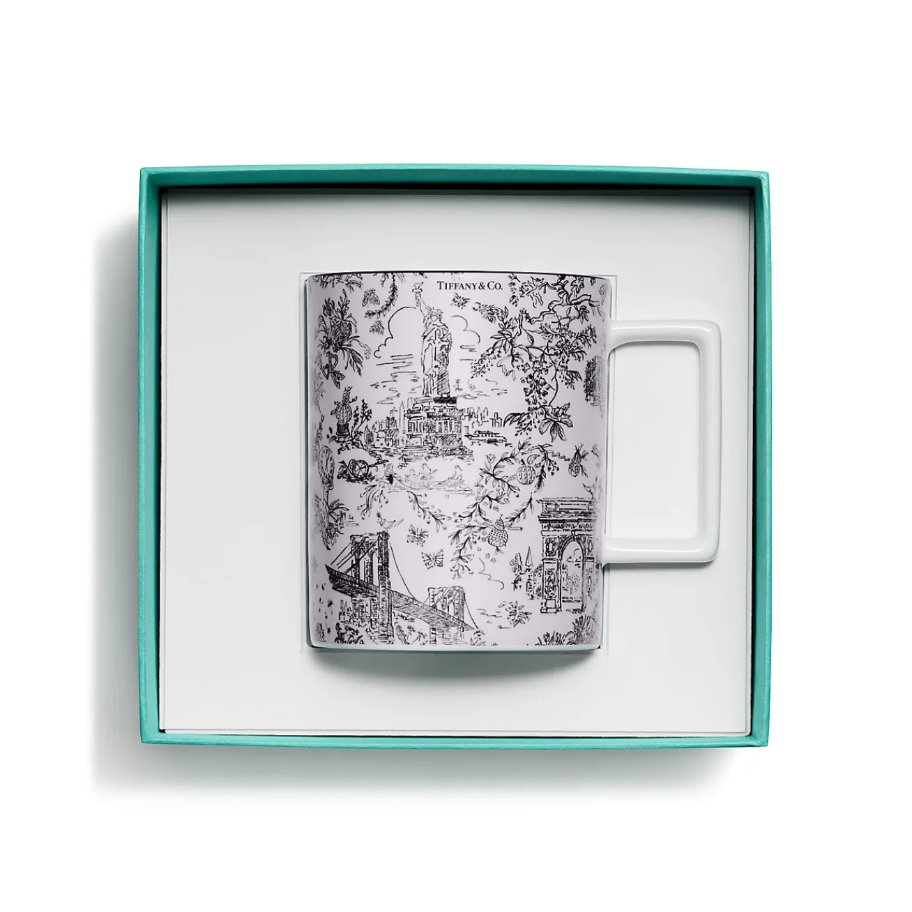 Tiffany & Co. Tiffany Toile Mug in Kunzite Bone China | ^ The Home|Housewarming Gifts