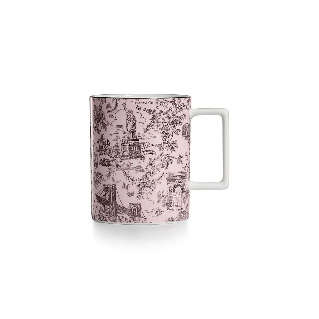 Tiffany & Co. Tiffany Toile Mug in Morganite Bone China | ^ The Home|Housewarming Gifts