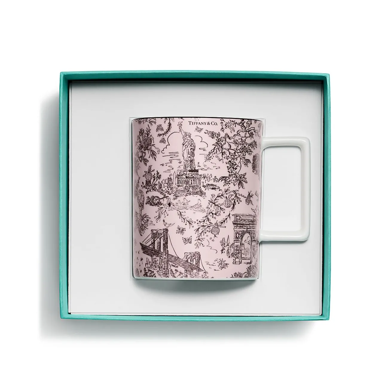 Tiffany & Co. Tiffany Toile Mug in Morganite Bone China | ^ The Home|Housewarming Gifts
