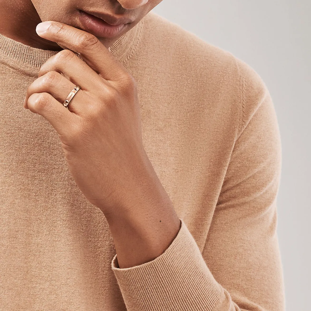 Tiffany & Co. Tiffany True® Band Ring in Rose Gold, 4 mm Wide | ^Women Rings|Men's Jewelry