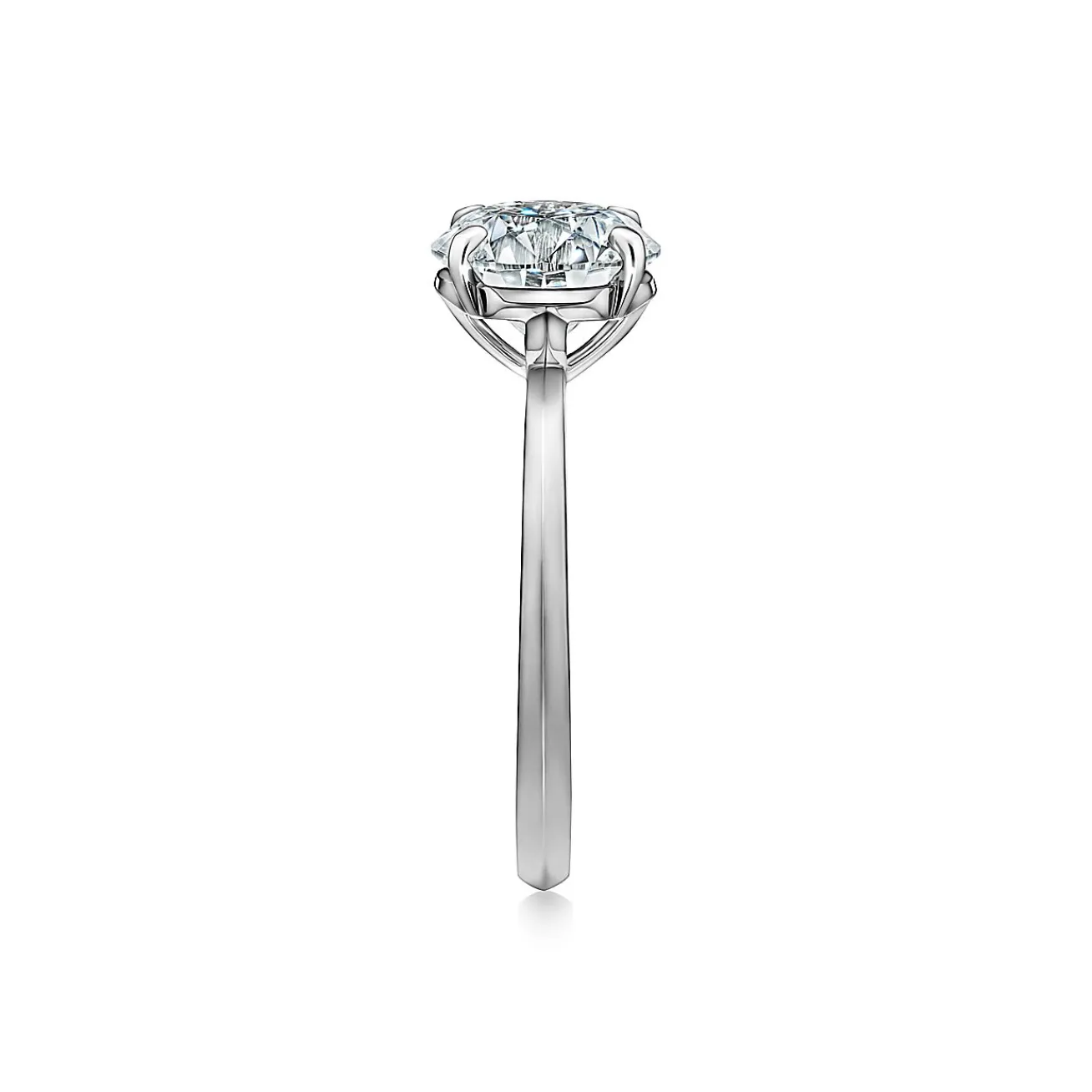 Tiffany & Co. Tiffany True® round brilliant engagement ring: an icon of modern love. | ^ Engagement Rings