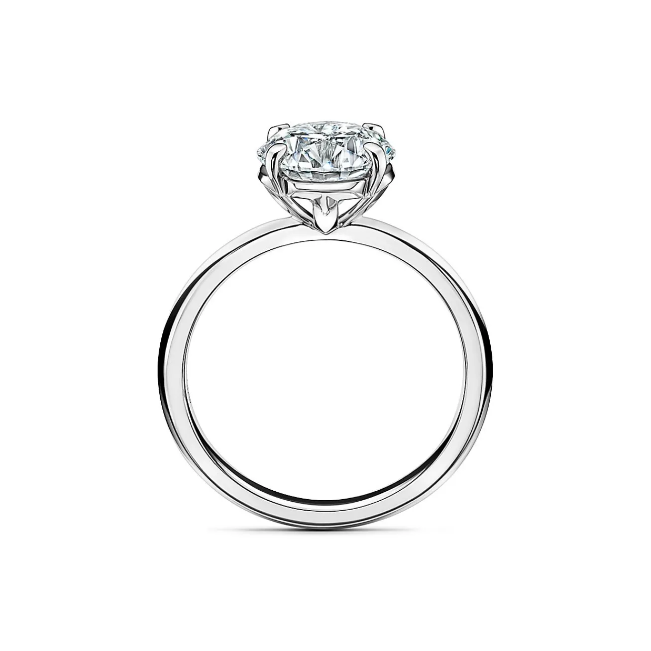 Tiffany & Co. Tiffany True® round brilliant engagement ring: an icon of modern love. | ^ Engagement Rings