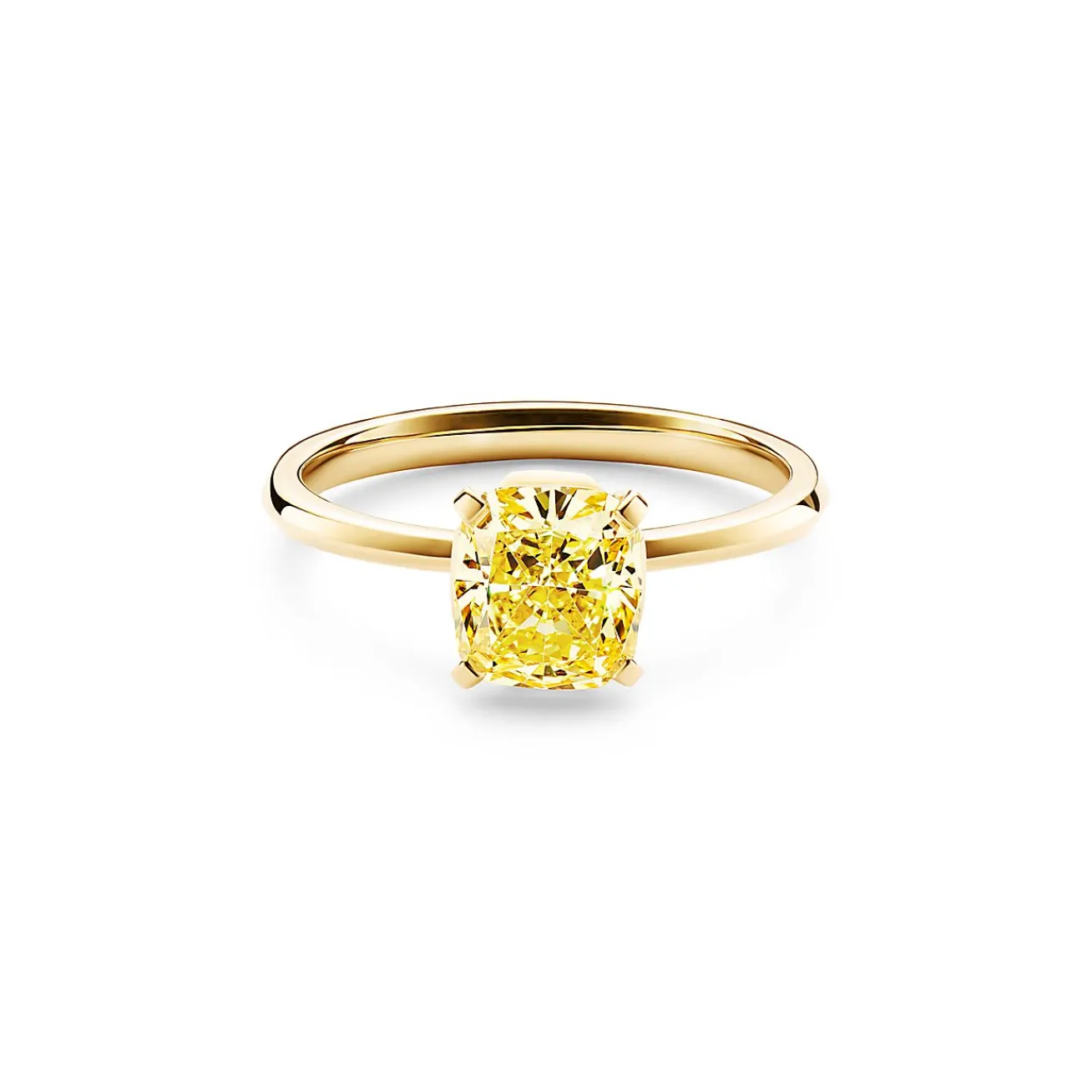 Tiffany & Co. Tiffany True® yellow diamond engagement ring in 18k gold: an icon of modern love | ^ Engagement Rings