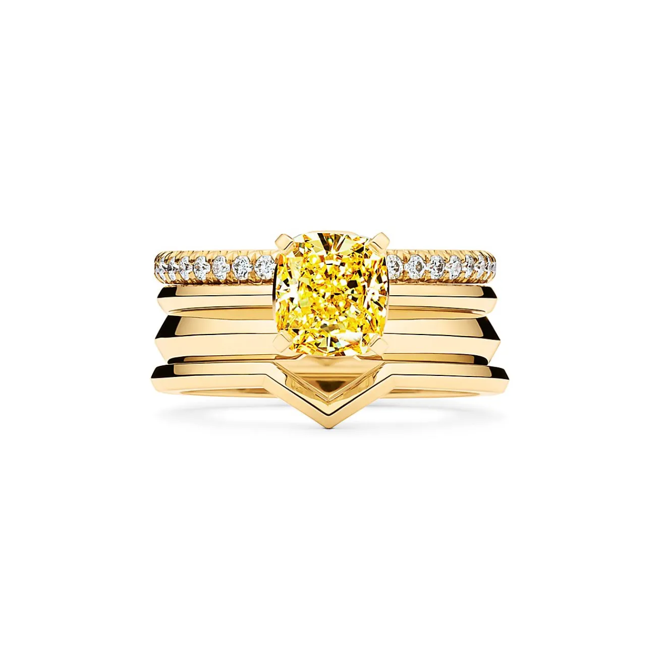Tiffany & Co. Tiffany True® yellow diamond engagement ring in 18k gold: an icon of modern love | ^ Engagement Rings