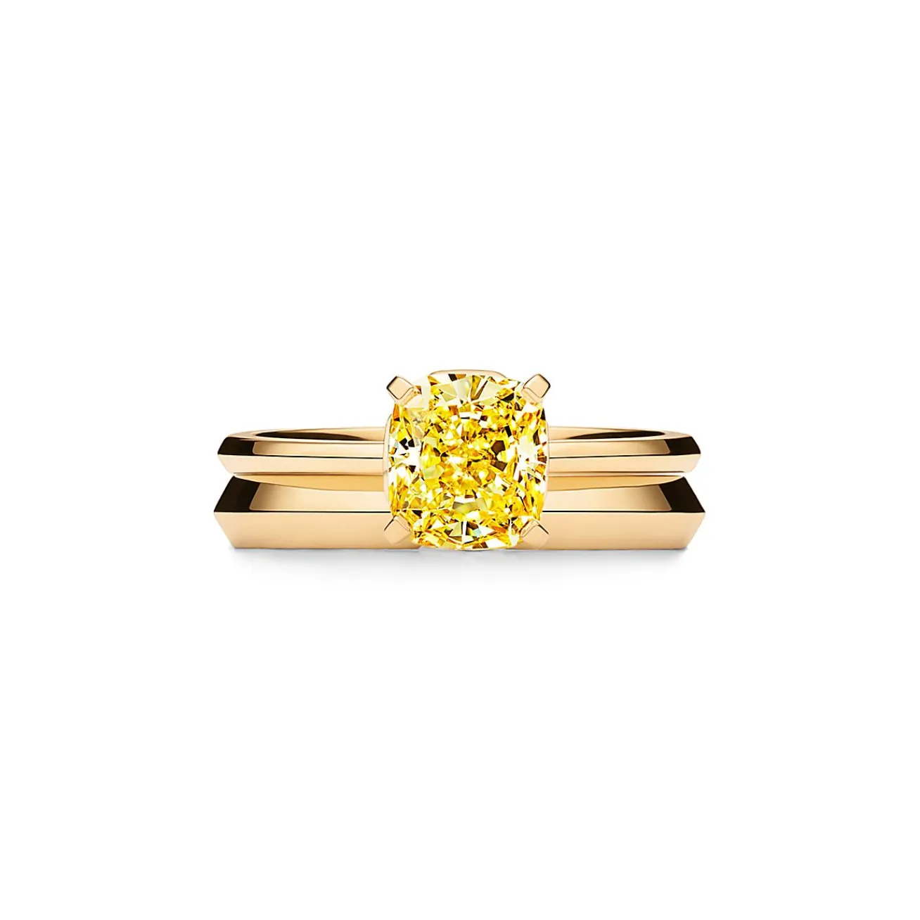 Tiffany & Co. Tiffany True® yellow diamond engagement ring in 18k gold: an icon of modern love | ^ Engagement Rings