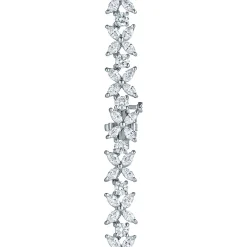Tiffany & Co. Tiffany Victoria® alternating graduated necklace in platinum with diamonds. | ^ Necklaces & Pendants|Platinum Jewelry