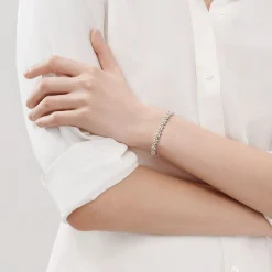 Tiffany & Co. Tiffany Victoria® Cluster Tennis Bracelet in Platinum with Diamonds | ^ Bracelets|Platinum Jewelry