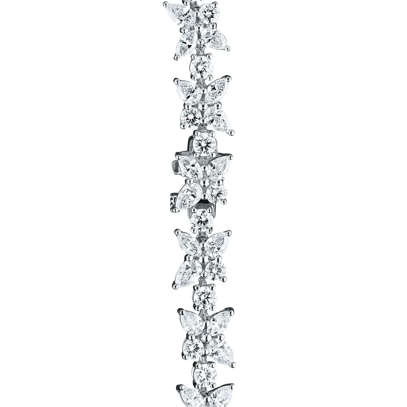 Tiffany & Co. Tiffany Victoria® Cluster Tennis Bracelet in Platinum with Diamonds | ^ Bracelets|Platinum Jewelry