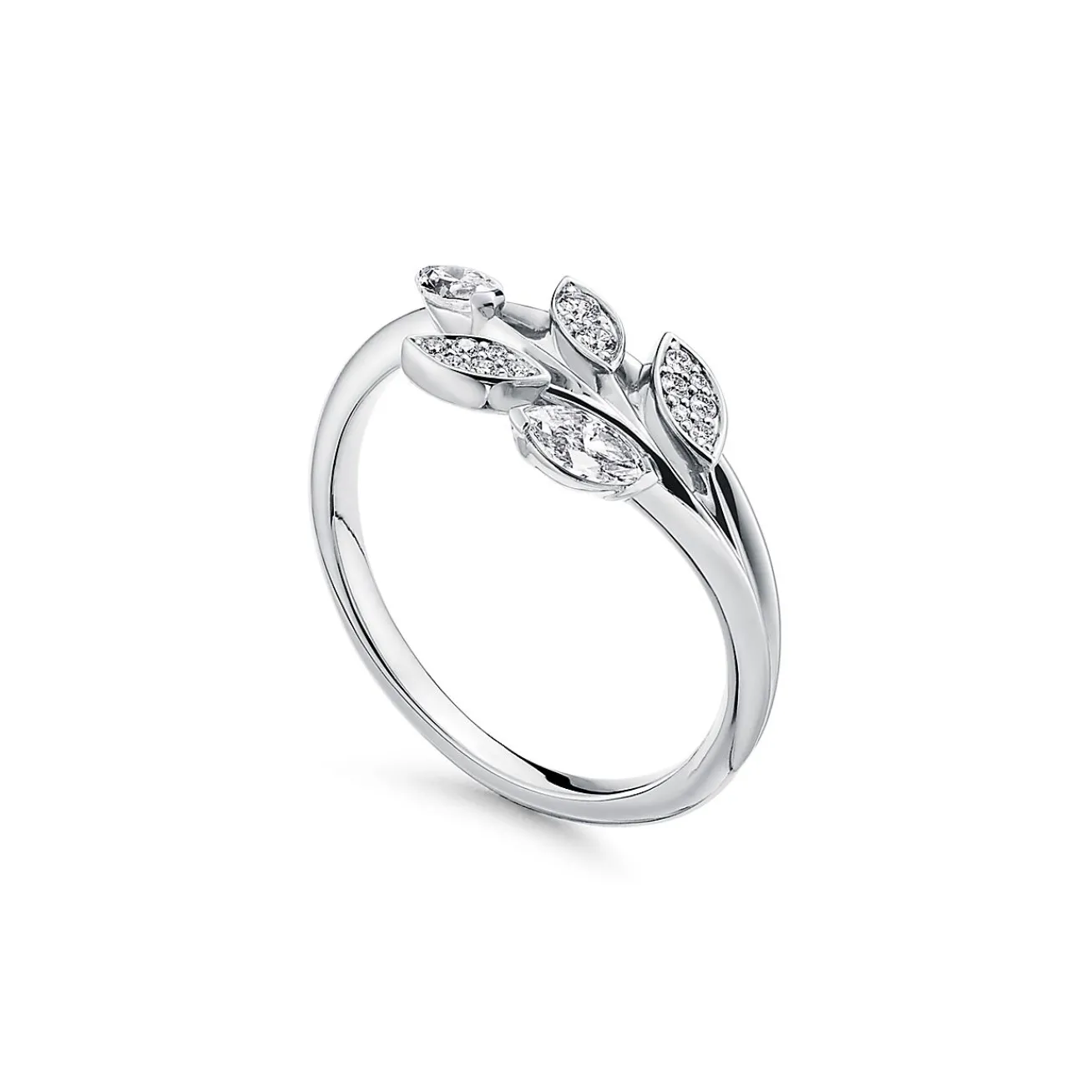 Tiffany & Co. Tiffany Victoria® diamond vine ring in platinum. | ^ Rings|Dainty Jewelry