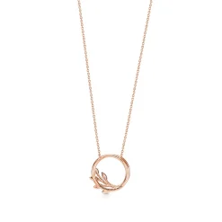 Tiffany & Co. Tiffany Victoria® diamond vine circle pendant in 18k rose gold, small. | ^ Necklaces & Pendants|Gifts for Her