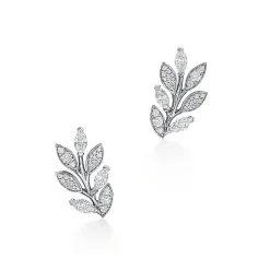 Tiffany & Co. Tiffany Victoria® diamond vine climber earrings in platinum. | ^ Earrings|Platinum Jewelry