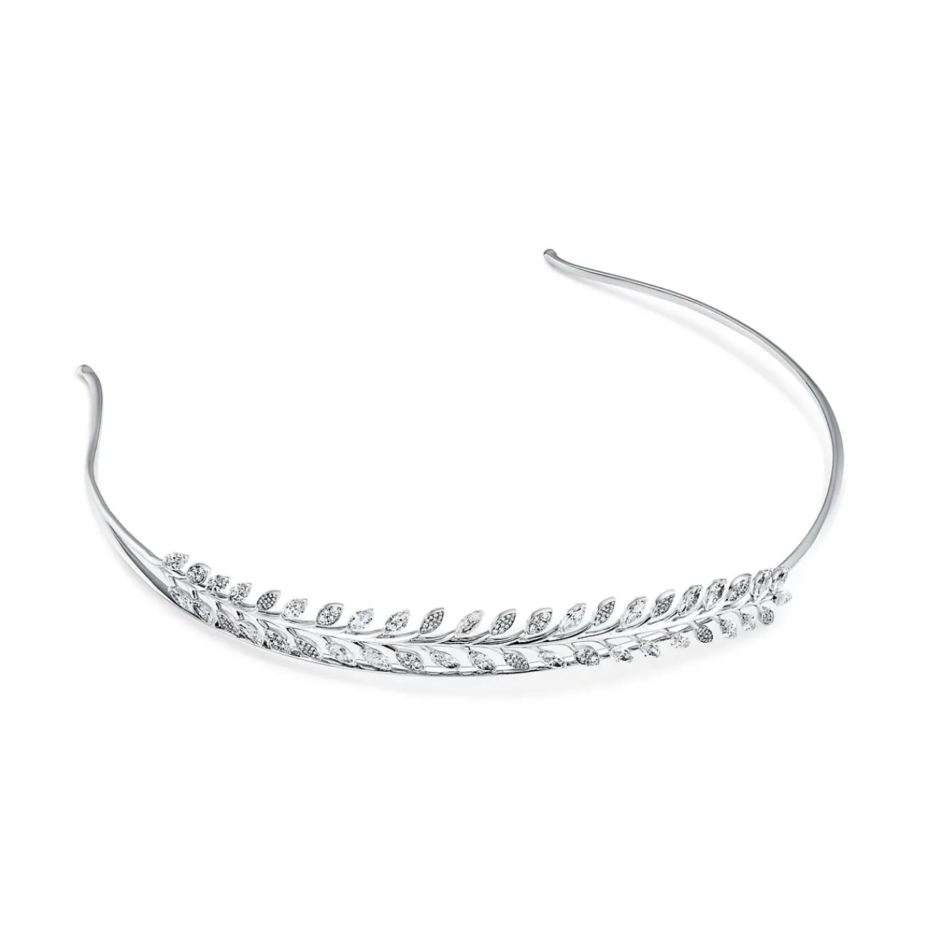 Tiffany & Co. Tiffany Victoria® diamond vine headband in platinum. | ^ Platinum Jewelry|Tiffany Victoria®