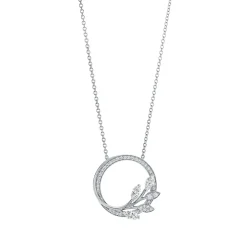 Tiffany & Co. Tiffany Victoria® diamond vine circle pendant in platinum, small. | ^ Necklaces & Pendants|Gifts for Her