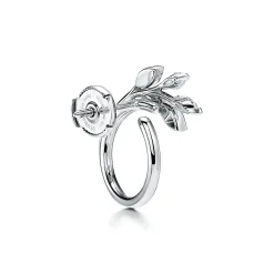 Tiffany & Co. Tiffany Victoria® diamond vine circle earrings in platinum, small. | ^ Earrings|Hoop Earrings