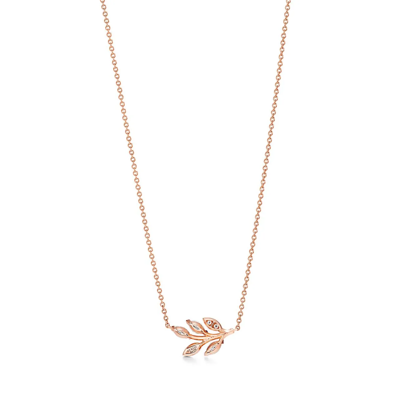 Tiffany & Co. Tiffany Victoria® diamond vine pendant in 18k rose gold. | ^ Necklaces & Pendants|Dainty Jewelry
