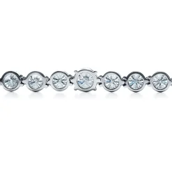 Tiffany & Co. Tiffany Victoria® diamond line necklace in platinum. | ^ Diamond Jewelry