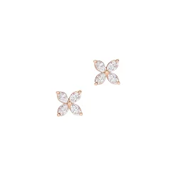 Tiffany & Co. Tiffany Victoria® earrings in 18k rose gold with diamonds, mini. | ^ Rose Gold Jewelry|Diamond Jewelry