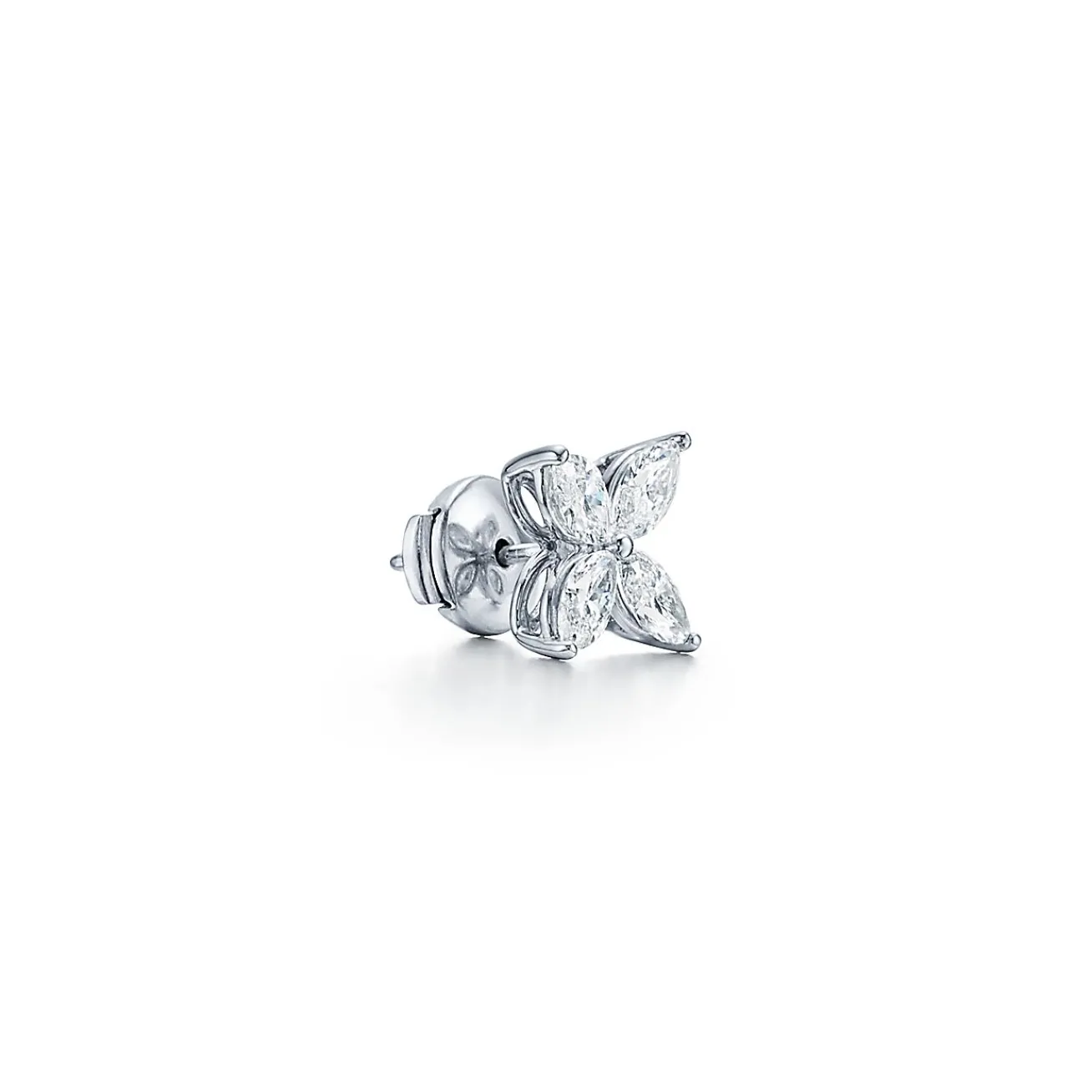 Tiffany & Co. Tiffany Victoria® earrings in platinum with diamonds, large. | ^ Earrings