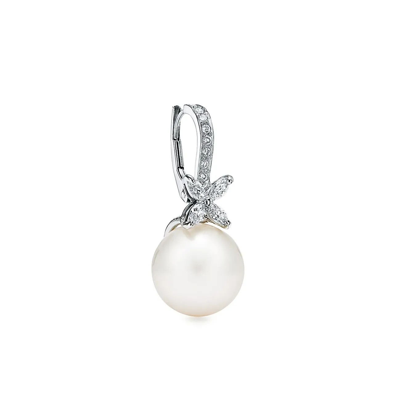 Tiffany & Co. Tiffany Victoria® earrings in platinum with South Sea pearls and diamonds. | ^ Earrings|Platinum Jewelry