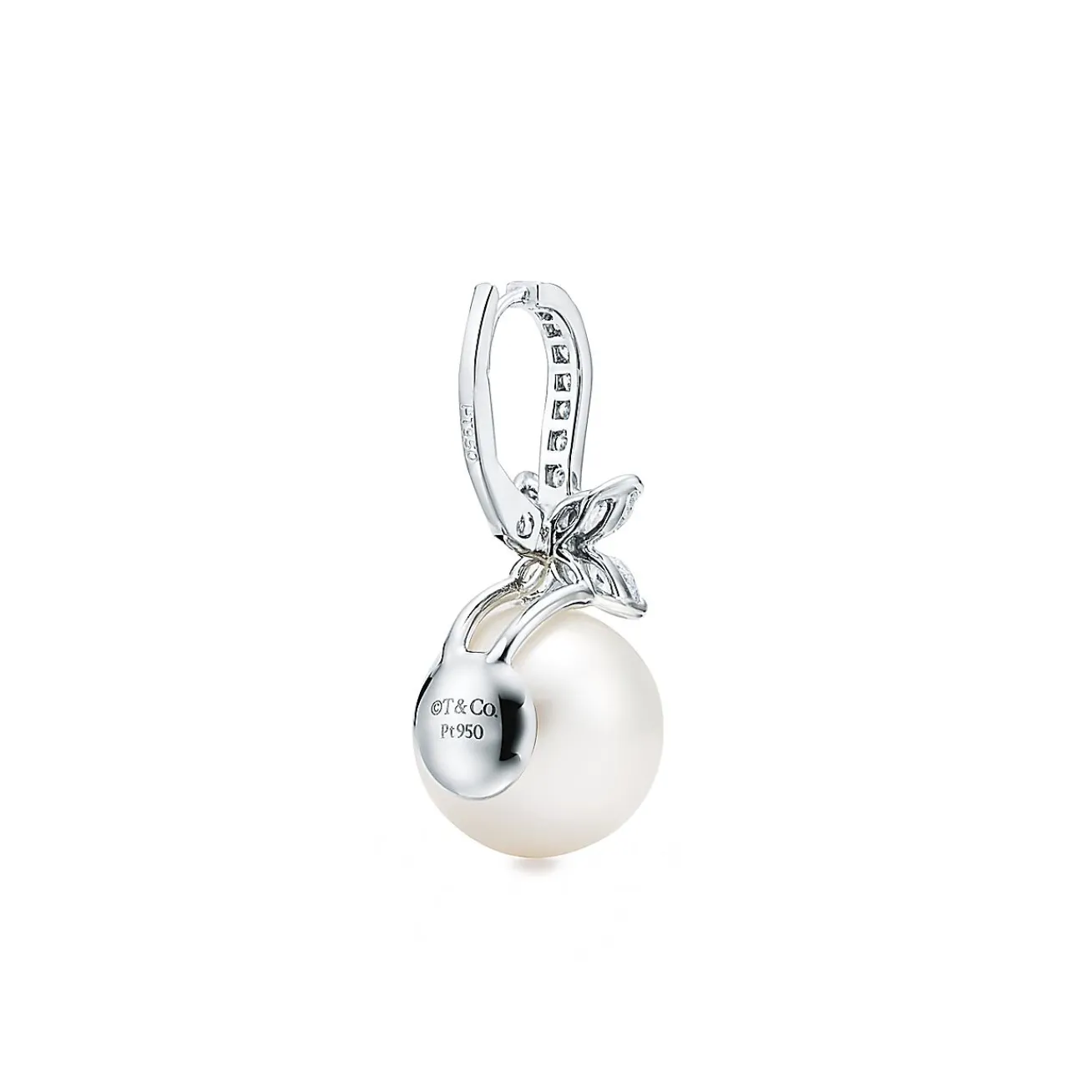 Tiffany & Co. Tiffany Victoria® earrings in platinum with South Sea pearls and diamonds. | ^ Earrings|Platinum Jewelry
