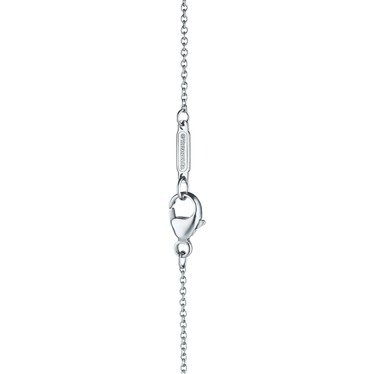 Tiffany & Co. Tiffany Victoria® mixed cluster drop pendant in platinum with diamonds. | ^ Necklaces & Pendants|Platinum Jewelry