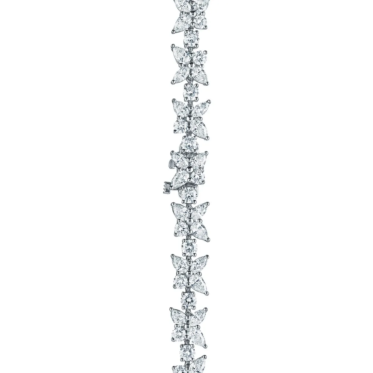 Tiffany & Co. Tiffany Victoria® mixed cluster necklace in platinum with diamonds. | ^ Necklaces & Pendants|Platinum Jewelry