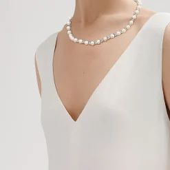 Tiffany & Co. Tiffany Victoria® necklace in platinum with Akoya pearls and diamonds. | ^ Necklaces & Pendants|Platinum Jewelry