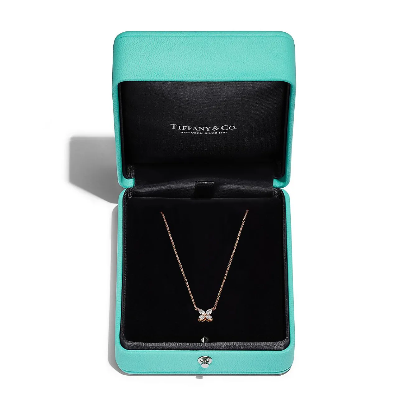 Tiffany & Co. Tiffany Victoria® pendant in 18k rose gold with diamonds, small. | ^ Necklaces & Pendants|Gifts for Her