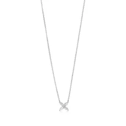 Tiffany & Co. Tiffany Victoria® pendant in platinum with diamonds, medium. | ^ Necklaces & Pendants|Dainty Jewelry