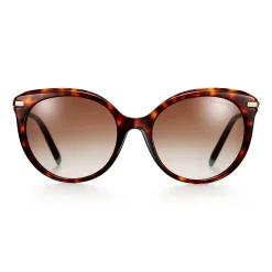 Tiffany & Co. Tiffany Victoria® Sunglasses in Tortoise Acetate with Gradient Brown Lenses | ^ Tiffany Victoria®|Sunglasses