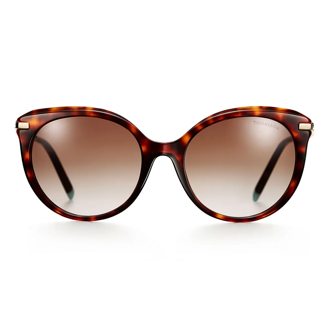 Tiffany & Co. Tiffany Victoria® Sunglasses in Tortoise Acetate with Gradient Brown Lenses | ^ Tiffany Victoria®|Sunglasses