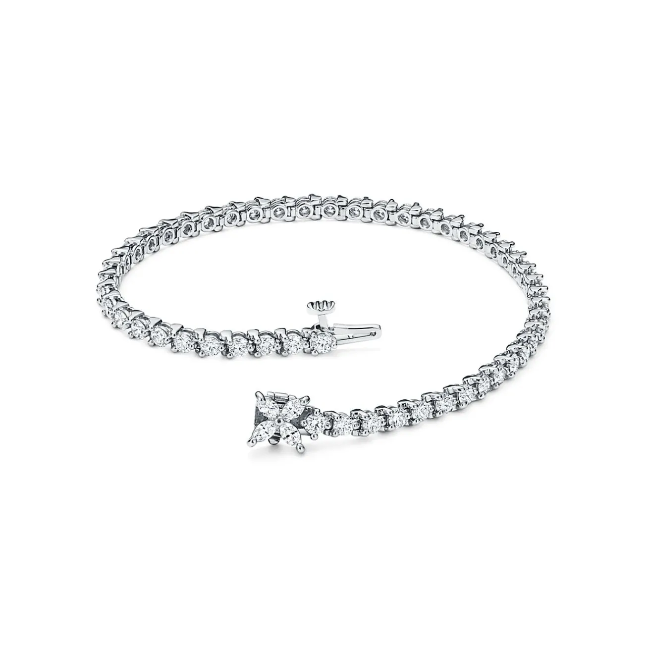 Tiffany & Co. Tiffany Victoria® Tennis Bracelet in Platinum with Diamonds | ^ Bracelets|Gifts for Her
