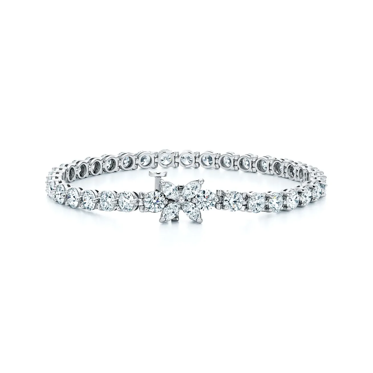 Tiffany & Co. Tiffany Victoria® Tennis Bracelet in Platinum with Diamonds | ^ Bracelets|Platinum Jewelry