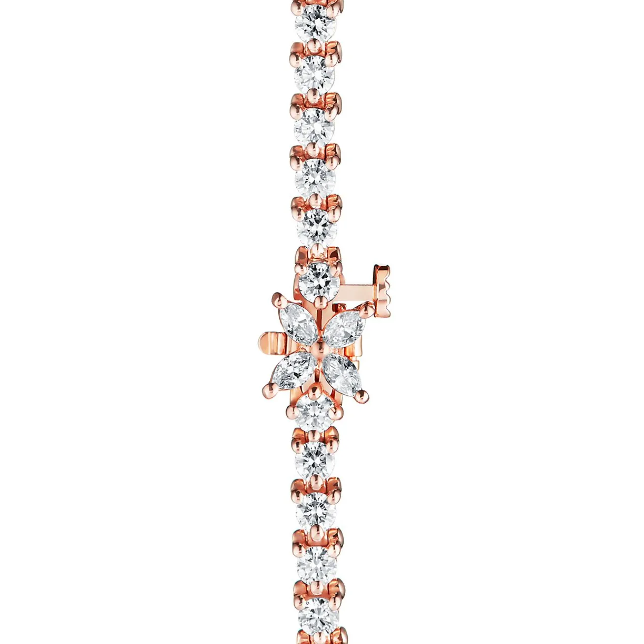 Tiffany & Co. Tiffany Victoria® Tennis Bracelet in Rose Gold with Diamonds | ^ Bracelets|Dainty Jewelry