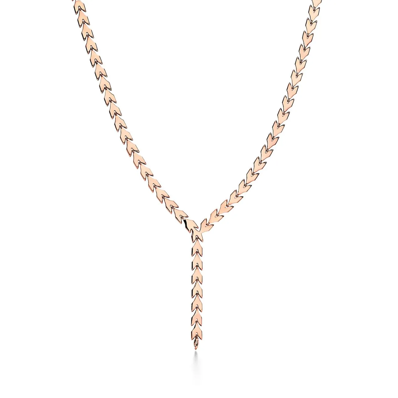 Tiffany & Co. Tiffany Victoria® Vine Drop Necklace in Rose Gold with Diamonds | ^ Necklaces & Pendants|Rose Gold Jewelry