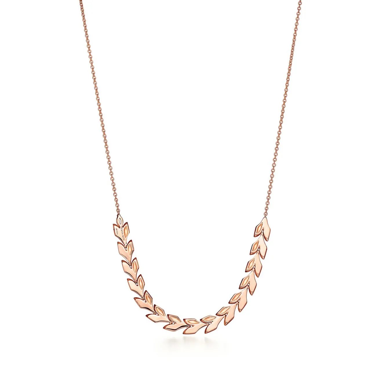 Tiffany & Co. Tiffany Victoria® Vine East West Pendant in Rose Gold with Diamonds | ^ Necklaces & Pendants|Rose Gold Jewelry