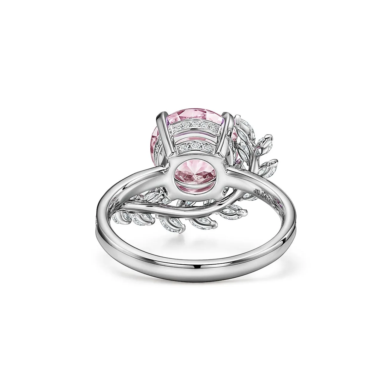 Tiffany & Co. Tiffany Victoria® Vine Ring in Platinum with a Morganite and Diamonds | ^ Rings|Platinum Jewelry