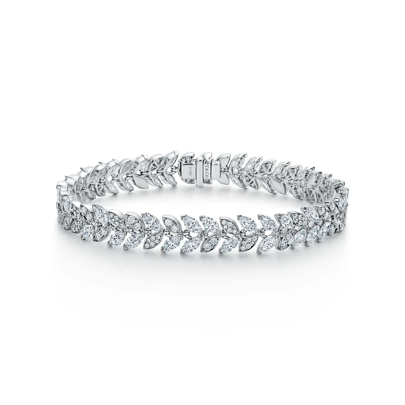 Tiffany & Co. Tiffany Victoria® Vine Tennis Bracelet in Platinum with Diamonds | ^ Bracelets|Platinum Jewelry