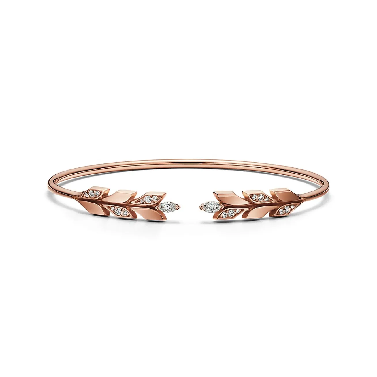Tiffany & Co. Tiffany Victoria® Vine Wire Bracelet in Rose Gold with Diamonds | ^ Bracelets|Gifts for Her