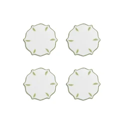 Tiffany & Co. Tiffany Wisteria Coasters in Linen, Set of Four | ^ Decor|Table Linens