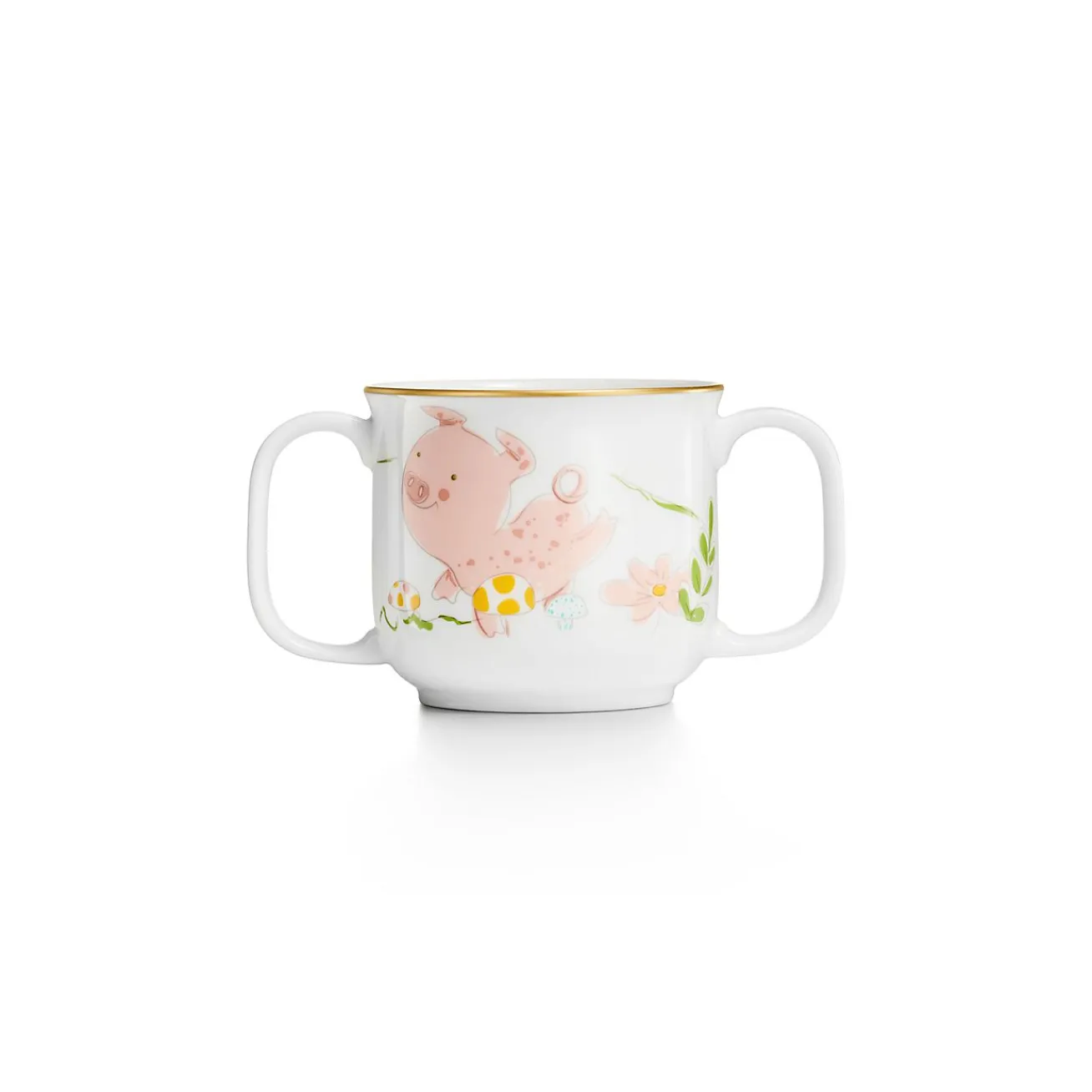 Tiffany & Co. Tiny Tiffany Land Animals Double-handled Baby Cup in Bone China | ^ Baby|Baby