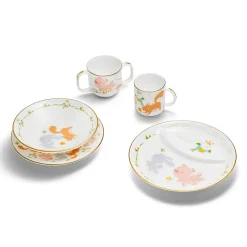 Tiffany & Co. Tiny Tiffany Land Animals Double-handled Baby Cup in Bone China | ^ Baby|Baby