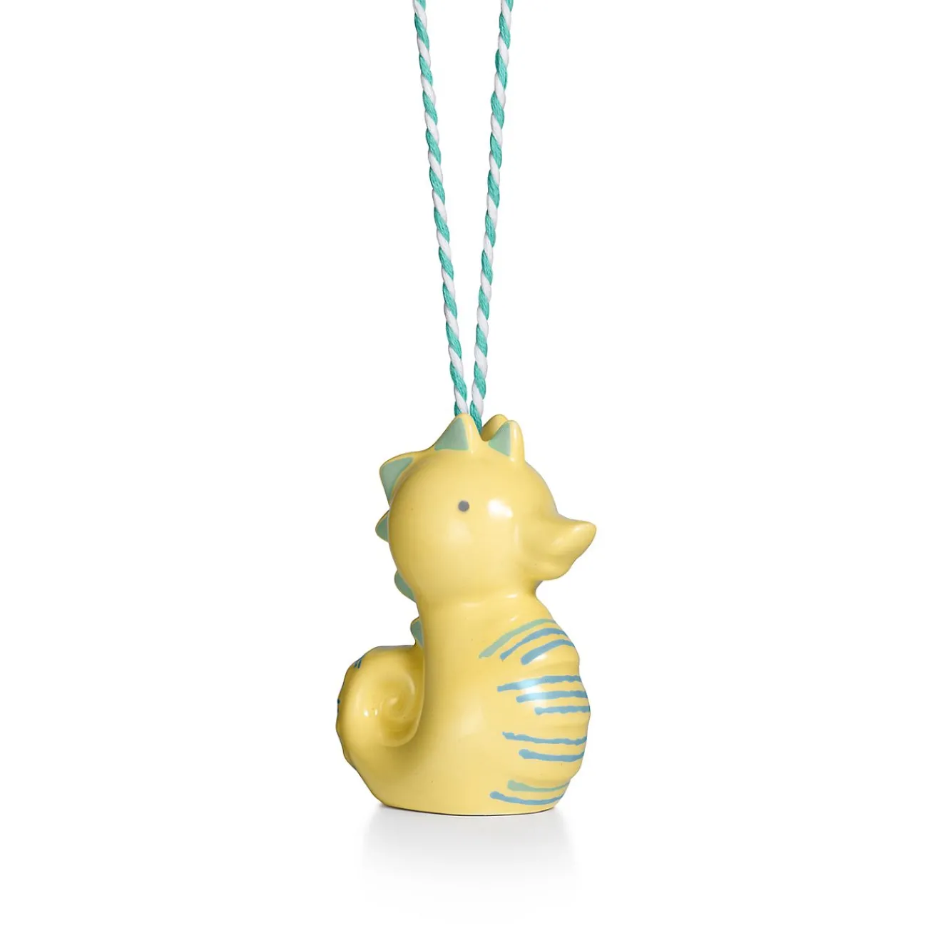 Tiffany & Co. Tiny Tiffany Seahorse Ornament in Multicolored Earthenware | ^ Baby|Baby