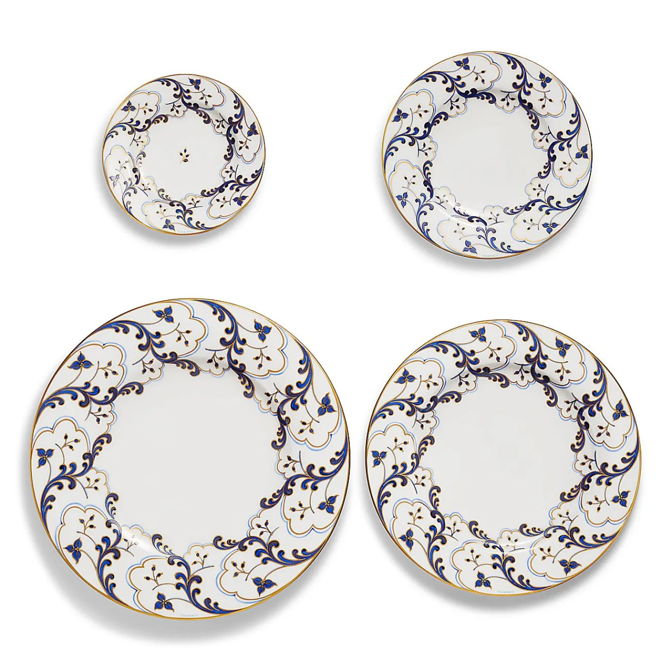 Tiffany & Co. Valse Bleue Charger in Bone China | ^ The Home|Housewarming Gifts