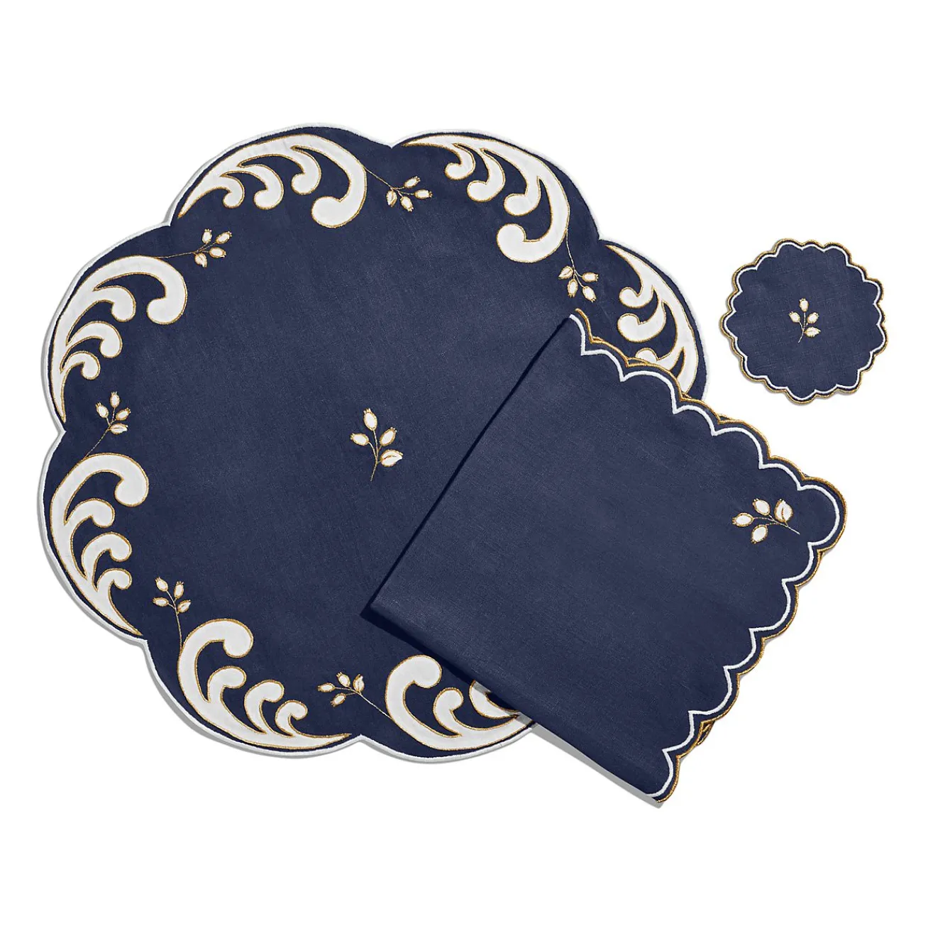 Tiffany & Co. Valse Bleue Coasters Set of Four, in Linen | ^ Wedding Gifts|Wedding Gifts
